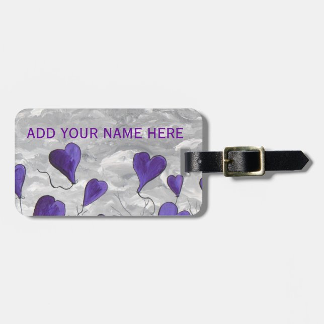 ETIQUETA PARA MALETAS AMO VOLAR (Frente Horizontal)