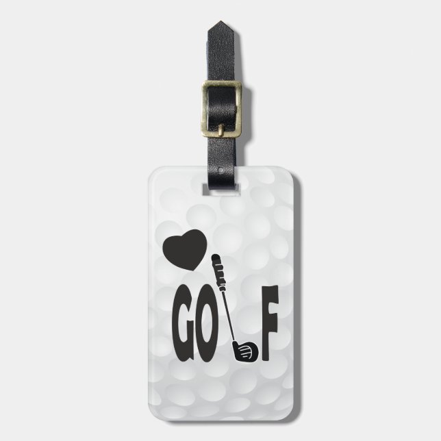 Etiqueta Para Maletas Amor al golf (Frente Vertical)