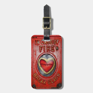 Etiqueta Para Maletas ¡Amor del bombero! ¡caliente! Marido o novio