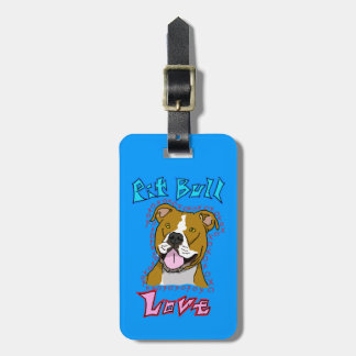 Etiqueta Para Maletas Amor del pitbull