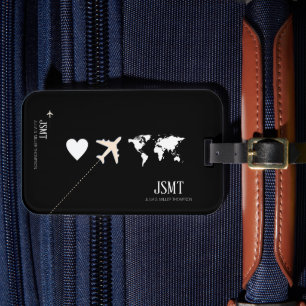 Etiqueta Para Maletas amor por viajar por el mundo