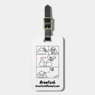 Etiqueta Para Maletas Amor y traición - Brootsch the PooPoo