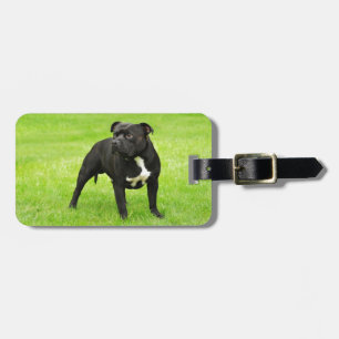 Etiqueta Para Maletas Amstaff negro