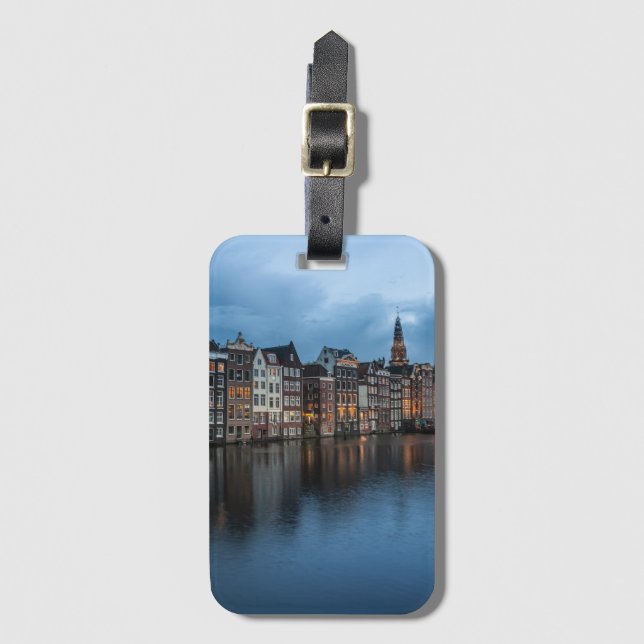 Etiqueta Para Maletas Ámsterdam (Anverso vertical)