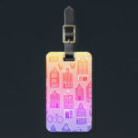 Etiqueta Para Maletas Ámsterdam Patrón de bicicletas de tulipanes de las<br><div class="desc">Decora tu cocina con esta increíble etiqueta de bolso. ¡Hace un gran regalo para el viajero! Puede personalizar y añadir texto al reverso también, o su monograma al frente. No olvide echar un vistazo a todas las opciones de color. Revisa mi tienda por muchos más colores y patrones, además de...</div>