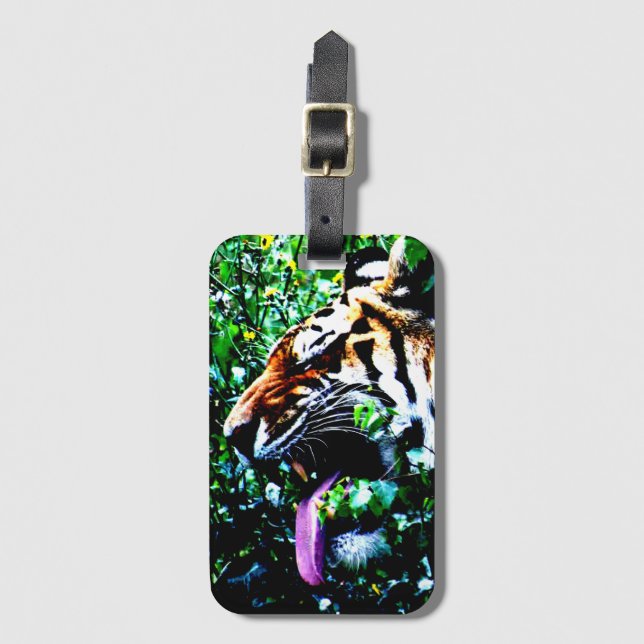 Etiqueta Para Maletas Amur Tiger bc ltcnm (Anverso vertical)