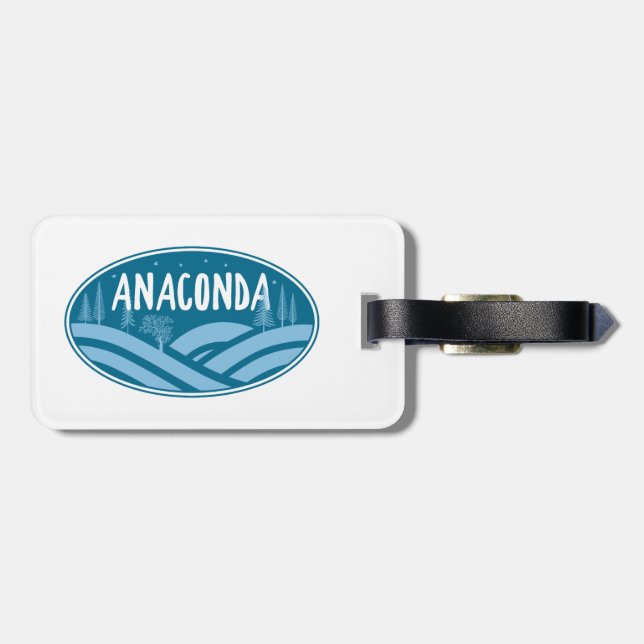 Etiqueta Para Maletas Anaconda Montana (Atrás Horizontal)