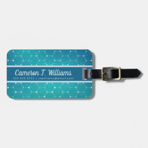 Etiqueta Para Maletas Añada su modelo el azul conocido de la DNA del