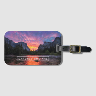 Etiqueta Para Maletas Añada su valle el   vibrante conocido del cielo el