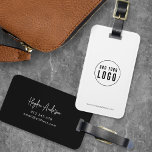 Etiqueta Para Maletas Añadir logotipo Personalizado de estilo profesiona<br><div class="desc">Añada el logotipo "Modern Script Business Personalizado Colors Lumaletas Tag que es perfecto para usted y sus empleados cuando viajan por trabajo. El color de fondo en la parte delantera y posterior es editable, haga clic en "Editar" para cambiar el color Personalízalo reemplazando el texto del marcador de posición y...</div>