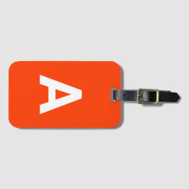 Etiqueta Para Maletas Añadir monograma inicial personalizado simple mode