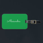 Etiqueta Para Maletas Añadir nombre personalizado simple moderno<br><div class="desc">Haga clic en "Personalizar" para personalizar el texto y/o cambiar el color de fondo. Hace un gran regalo de vacaciones o un rellenado de Guay,  regalo de cumpleaños o regalo de vacaciones.</div>
