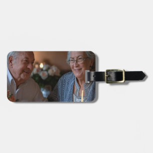 Etiqueta Para Maletas Añadir Personalizar de fotos del aniversario