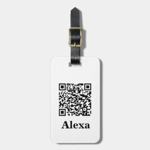 Etiqueta Para Maletas Añadir su propio análisis de código QR Escaneo mín