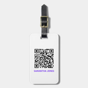 Etiqueta Para Maletas Añadir su propio análisis de código QR Escaneo mín