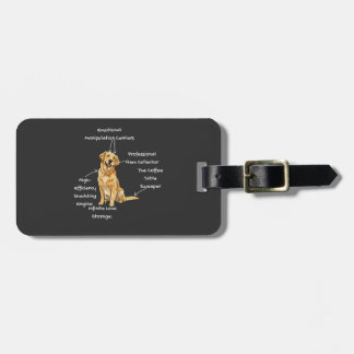 Etiqueta Para Maletas Anatomía de un Golden Retriever - Funny Dog Mamá/P