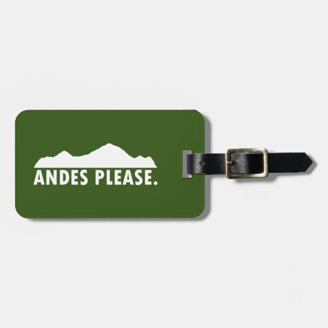 Etiqueta Para Maletas Andes Please (Frente Horizontal)