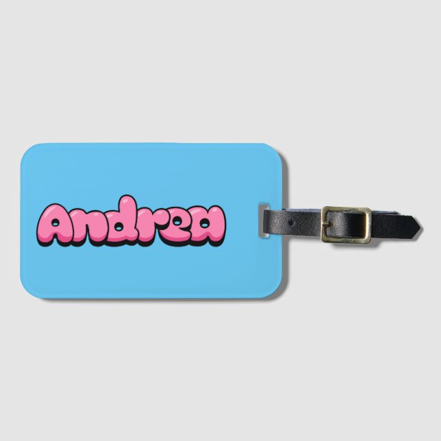 Etiqueta Para Maletas Andrea (Anverso horizontal)