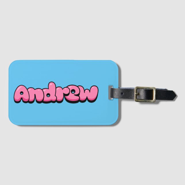 Etiqueta Para Maletas Andrew (Anverso horizontal)