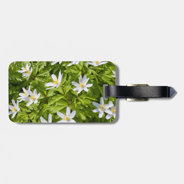 Etiqueta Para Maletas Anémona de bosque (Atrás Horizontal)