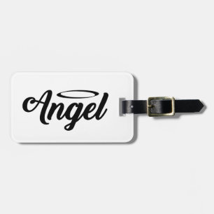 Etiqueta Para Maletas Ángel Art Guay Texto Gráfica Palabra Texto Art Cut