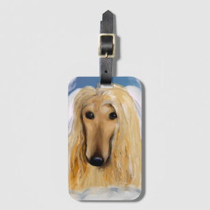 Etiqueta Para Maletas Angel Galgo Afgano   