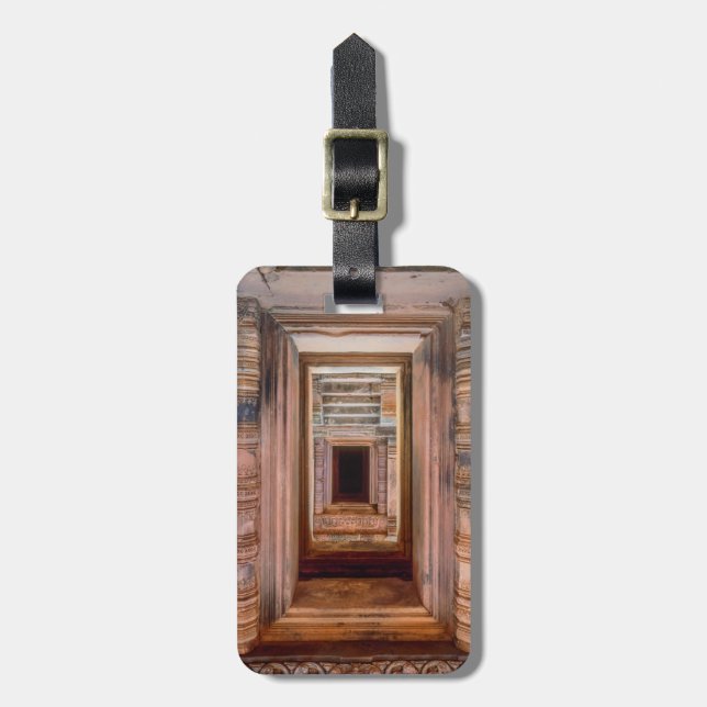 Etiqueta Para Maletas Angkor Wat Entryway, Camboya (Frente Vertical)