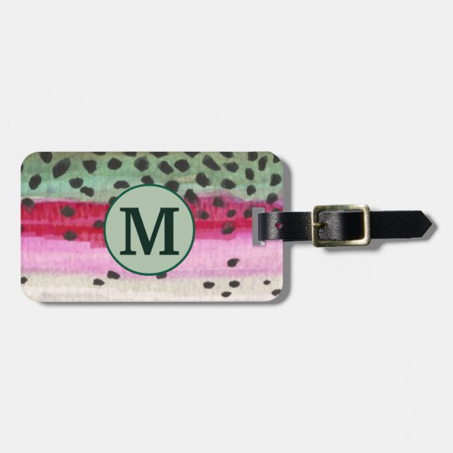 Etiqueta Para Maletas Angler, Pesca (Frente Horizontal)