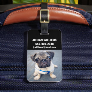 Etiqueta Para Maletas Animales de bebé más afectados   Baby Pug