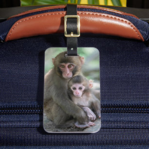 Etiqueta Para Maletas Animales de bebé más afectados   Monos japoneses