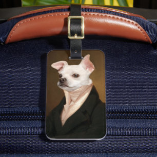 Etiqueta Para Maletas Animales de bebé más afectados   Retrato real de C