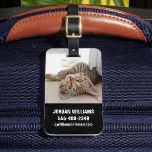 Etiqueta Para Maletas Animales de bebé más afectados   Shorthair Tabby K