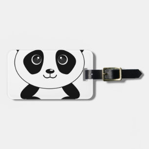 Etiqueta Para Maletas Animales divertidos de oso panda oso panda oso pan