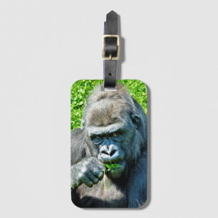 ETIQUETA PARA MALETAS ANIMALES SALVAJES - GORILLAS