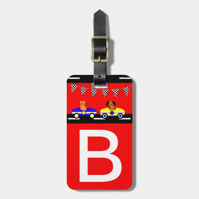 Etiqueta Para Maletas Animales y coches (Frente Vertical)