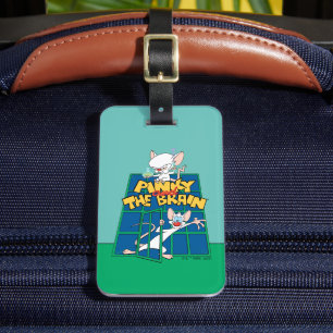 Etiqueta Para Maletas Animaniacs   Pinky y el gráfico de la jaula del ce