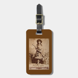 Etiqueta Para Maletas Annie Oakley Sepia