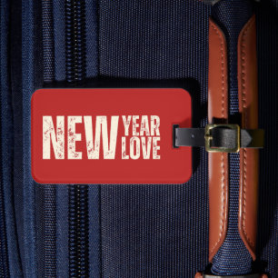 Etiqueta Para Maletas Año Nuevo Amor