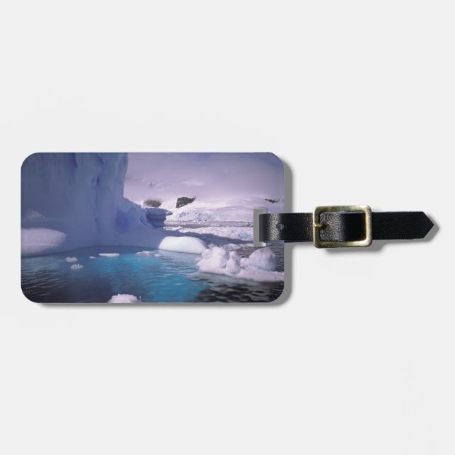 Etiqueta Para Maletas Antártida. Niveles antárticos 2 (Frente Horizontal)
