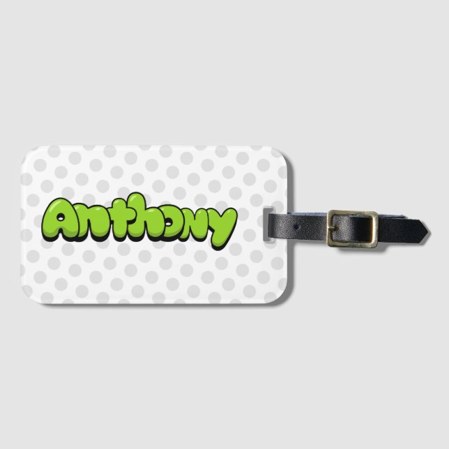 Etiqueta Para Maletas Anthony (Anverso horizontal)