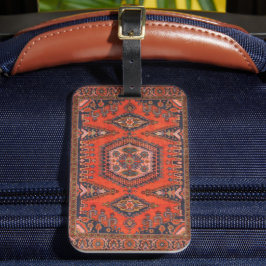 Etiqueta Para Maletas Antiguo persa rojo Asia oriental vintage turco