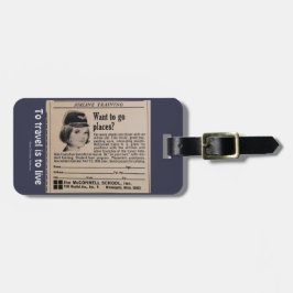 Etiqueta Para Maletas Anuncio del reclutamiento de Crewmember de la