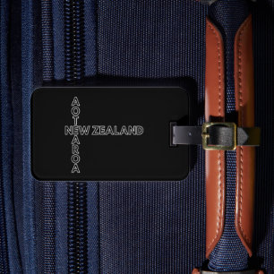 Etiqueta Para Maletas Aotearoa Nueva Zelanda, NZ Kiwi Design, Nombrado