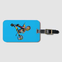 Etiqueta Para Maletas ¡Apagándose! - Freestyle Motocross Stunt