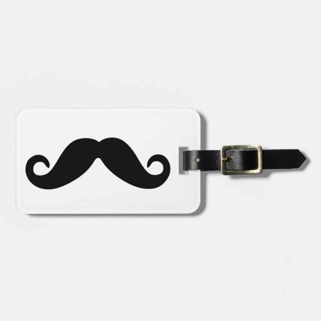 Etiqueta Para Maletas Apenas un bigote (Frente Horizontal)