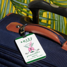 Aprés Golf Martini Coqueta Lazo Fiesta de Soltera