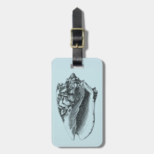 Etiqueta Para Maletas Aqua Conch Shell
