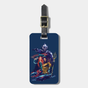 Etiqueta Para Maletas Aquaman King Orm Versus Mera & Aquaman