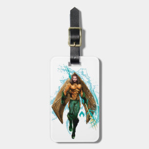 Etiqueta Para Maletas Aquaman Logo De Prince Orin Con Aquaman
