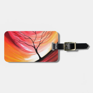 Etiqueta Para Maletas Árbol abstracto - Arte moderno
